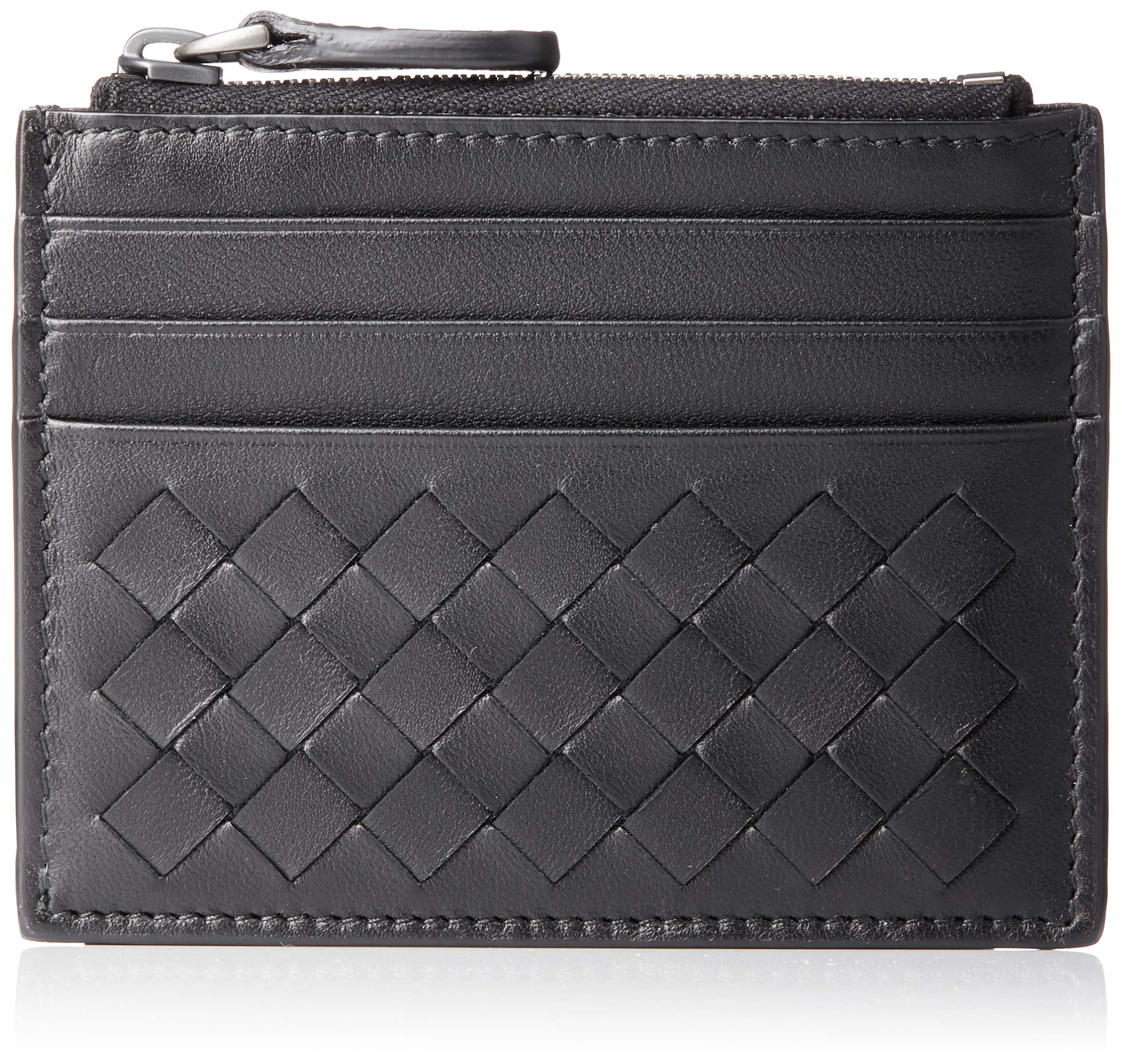 

Bottega Veneta Card Case Intrecciato Card Black 367004-V001N Case, [Used] чорний