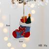 New Christmas Painted Resin Santa Claus Heart Pendant Retro Style Christmas Tree Imitation Ceramic Decoration navidad 2025