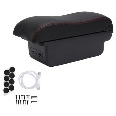 Kontejner ve středové konzoli Podloketník Dvouvrstvý 3 USB porty Náhradní podloketník do auta pro NIVA