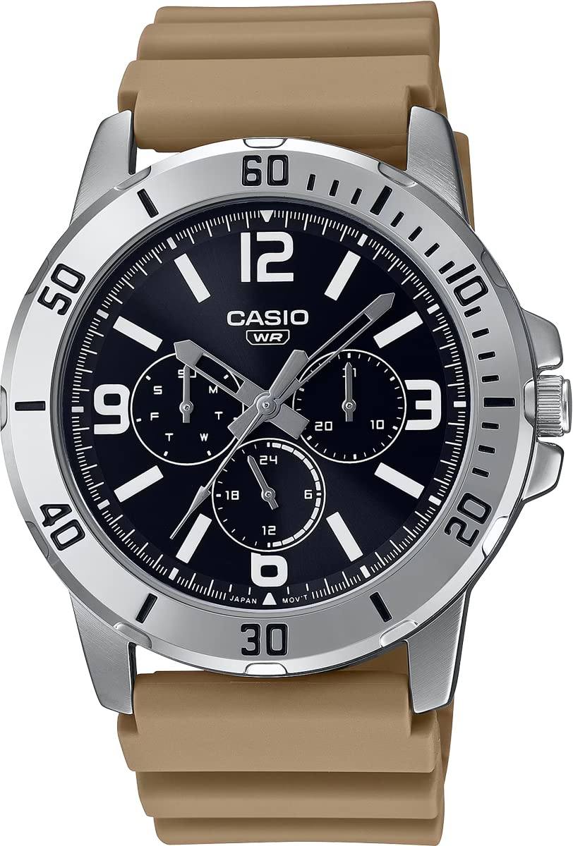 

[Casio] CASIO Стандартные кварцевые мужские часы MTP-VD300-5B Многоосевой 24-часовой дисплей Военный хаки бежевый Overseas Модель [Параллельный импорт]