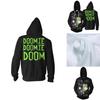 Invader Zim Costume Printed Men Zipper Hoodie Sweatshirt In Comfortable Soft Material