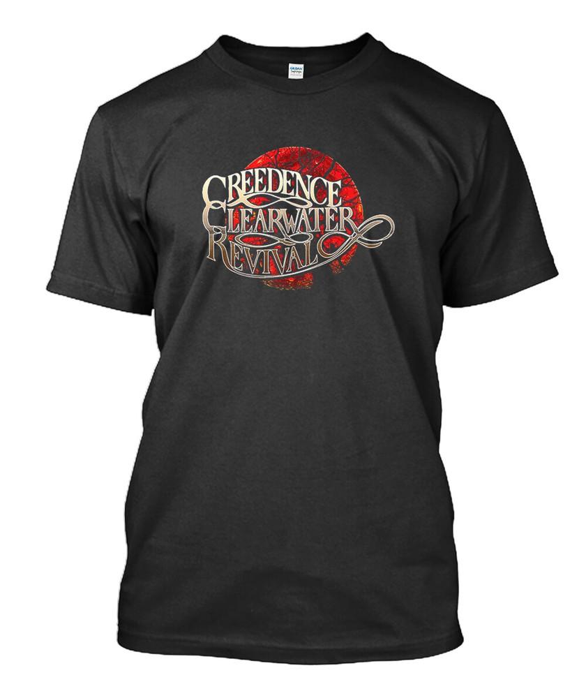 Creedence clearwater revival ccr mens black tshirt size s5xl S