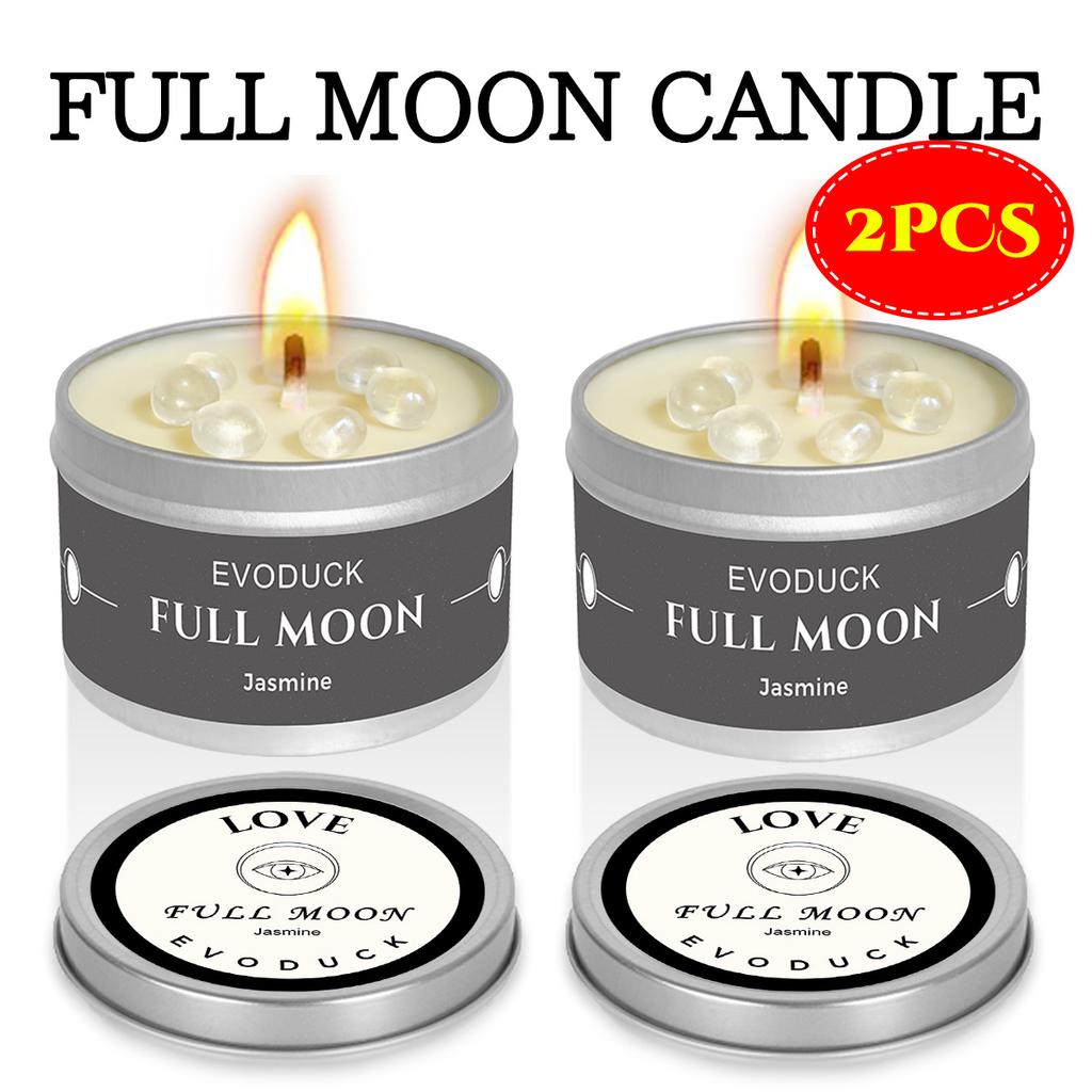 1pc EVODUCK new moon Scented Candles 3oz Law of Attraction Manifestation Energy Boosting White Sage Christmas Scented Candle