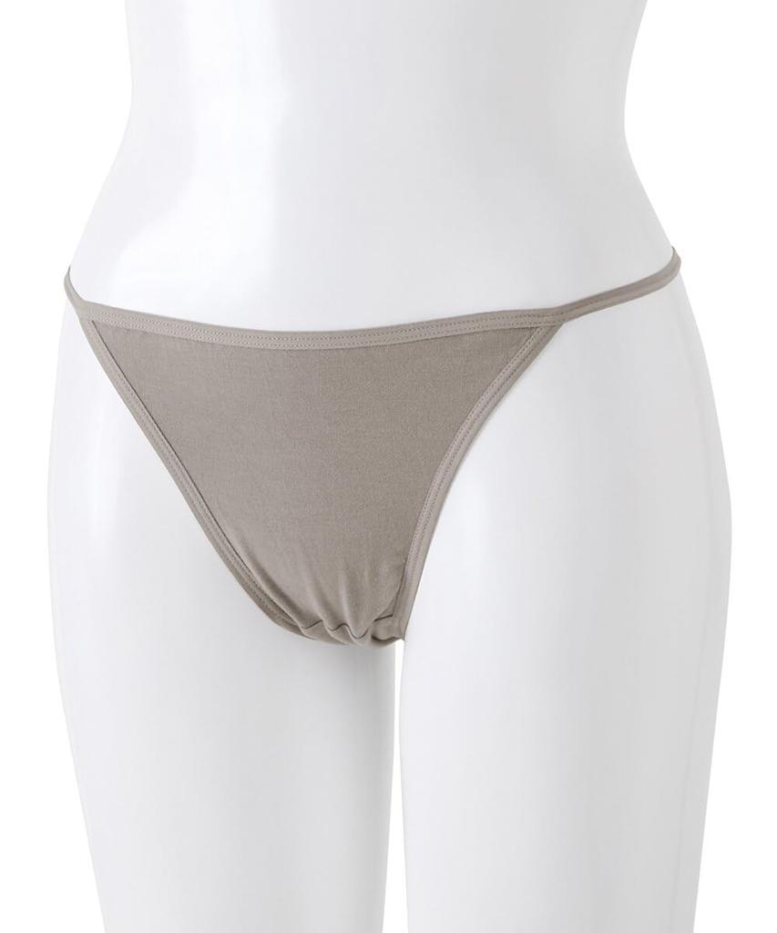 Nissen Cotton Blend Side Basic Size 3L Women's T-Back Panties, Stretch, Tape, 5-Pack, Colors,