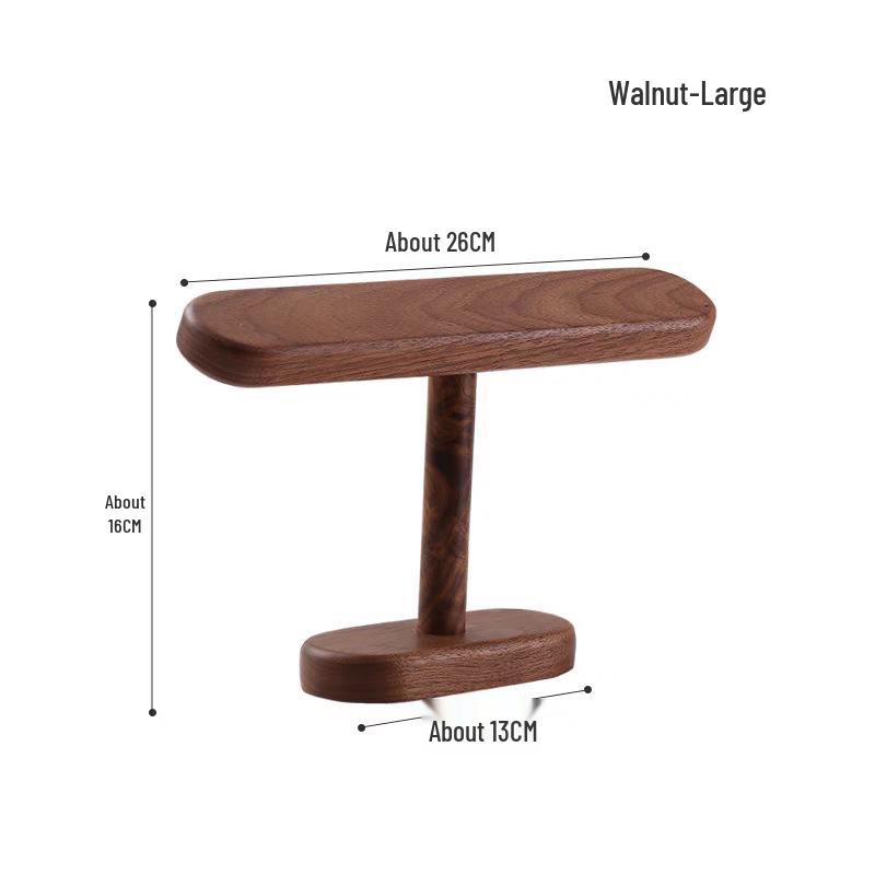 Luxury Black Walnut Jewelry Display Stand for Watches, Bracelets, and Necklaces