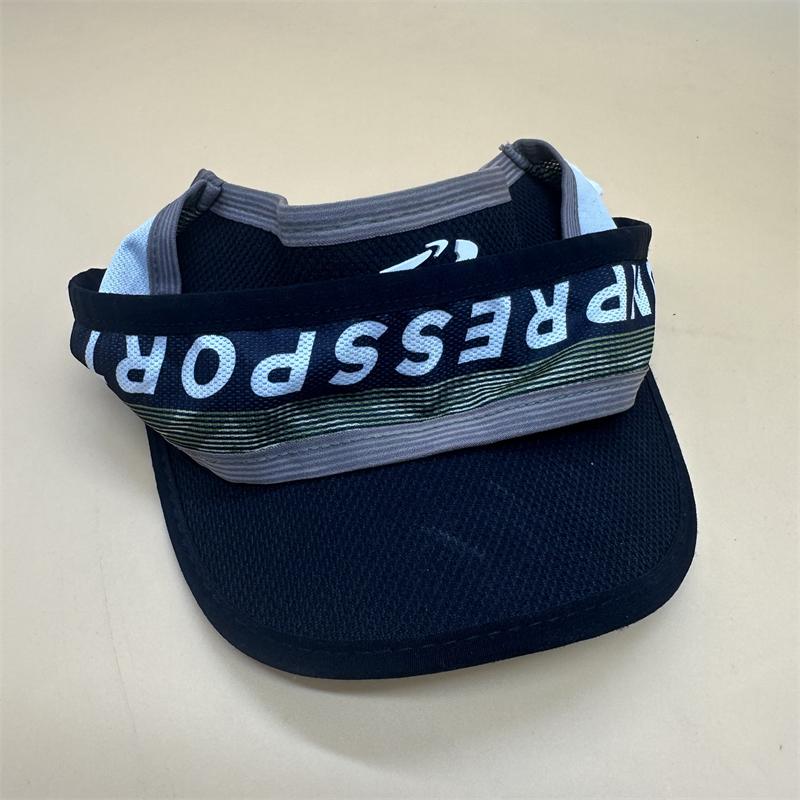 Custom Any Logo 100% Cotton Visor Cap Hat for Spring/Summer Unisex Outdoor Adult Raised Rubber Print High Quality adult size чёрный