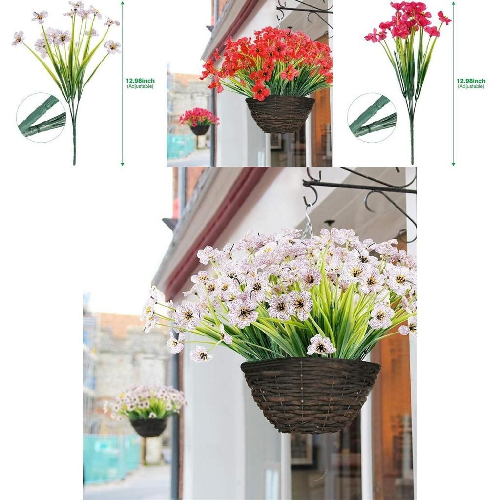 Helle und üppige künstliche Pflaumenblüten Perfekte UV-beständige Außendekoration