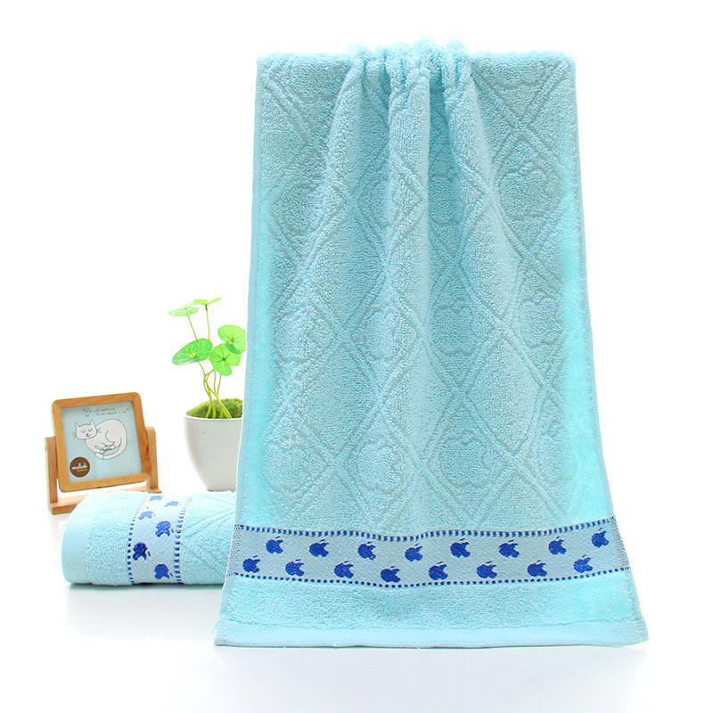 Cotton Towel Welfare Facial Towel Fixed Gift Idea Advertising Thickened Labor Shield Towel Cotton Durable Durable 74*34