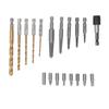 Screw Extractor Set Damaged Broken Bolt Remover Hex Shank Twist Drills with Screwdriver Bit Kit