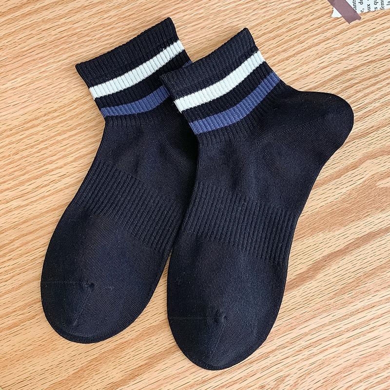 

Men s Summer Thin Cotton Sweat Absorbent Breathable Boneless Socks 1 pair чорний