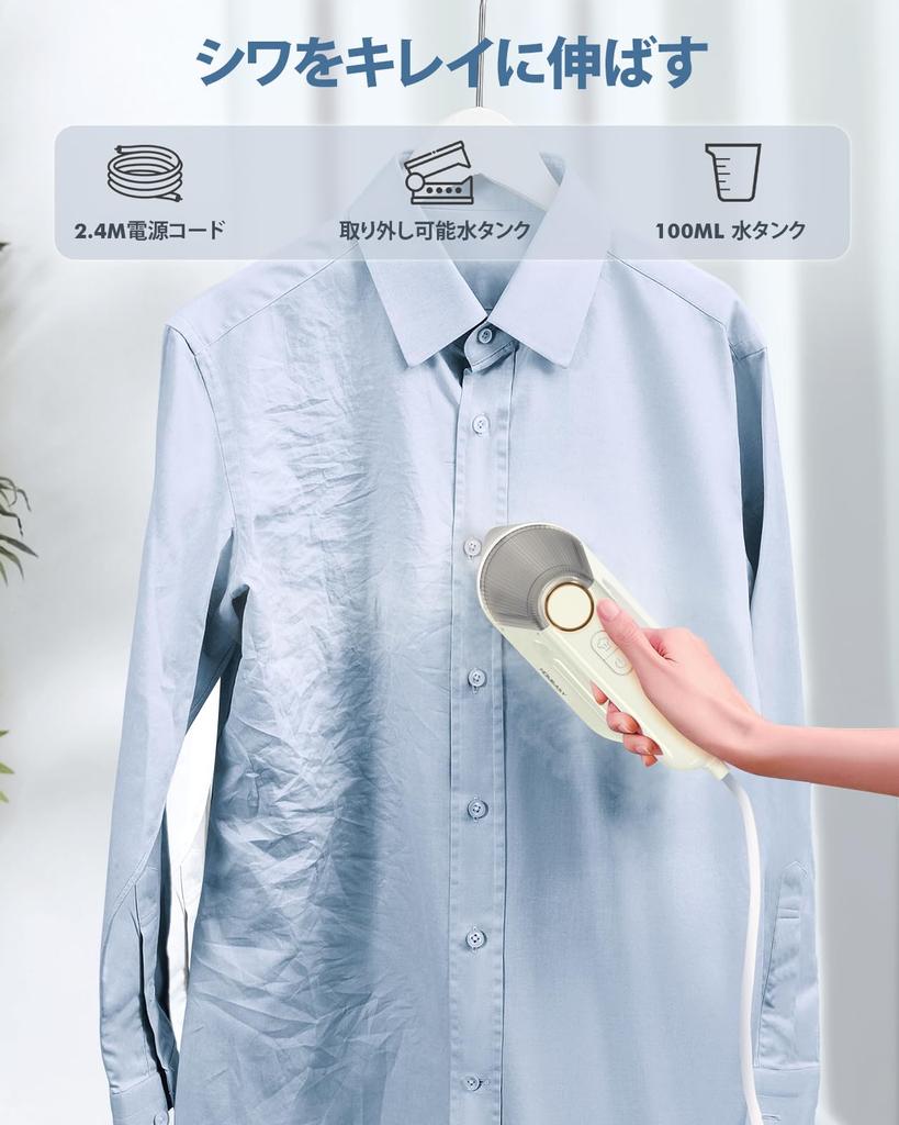 HOMEASY Iron Steam Iron Clothes Steamer capacity water Removes wrinkles while hanging on hanger Powerful Continuous Steam Disinfecting Deodorizing