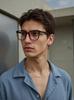 Photosensitive Color-changing Flat Glasses Big Face Fashion Myopia Fashion Eye Protection
