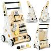 Wooden Pusher Ride-On Toy For Children, Children's Walker, Manipulation Board