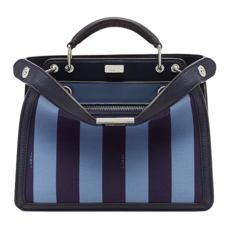 

Fendi Peekaboo I See U Classic Twist Lock Adjustable Detachable Shoulder Strap Calfskin Nylon Mini Crossbody Handbag Men Handbag 7VA530-ARMF-F1PG5 Basic Set (Bag+Dust Bag)