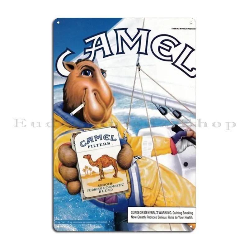 Camel Metal Sign Cave Retro Printed Wall Cave Designing Tin Sign Poster 20x30cm(7.8x11.8inch)