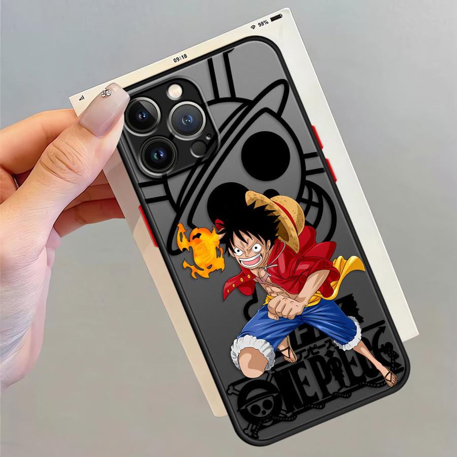 One Piece Zoro Luffy Phone Case for iPhone XR XS X 14 15 Pro Max 6s 11 Pro Max 16 Pro 13 Pro 16e 7 8 SE SE 12 Mini TPU Cover
