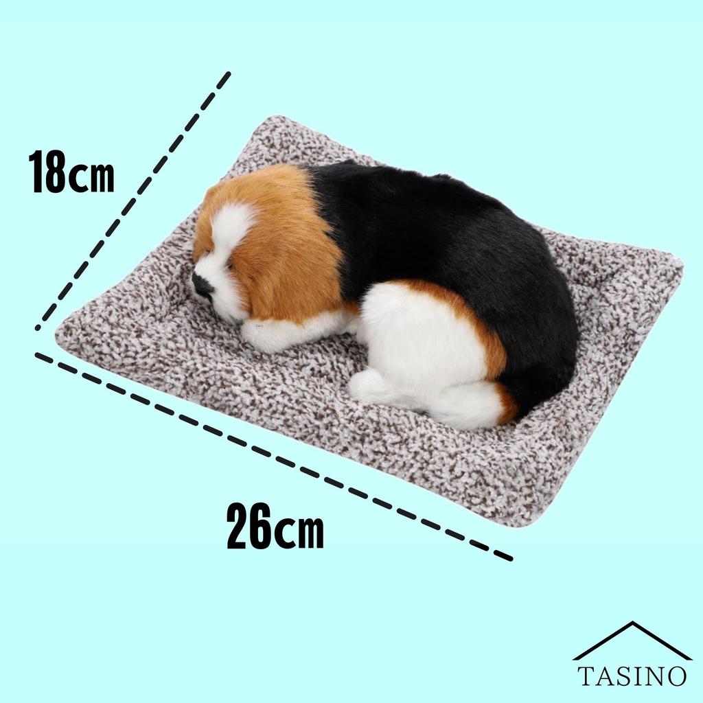 TASINO Beagle Plush Dog Figurine, 26x18cm, Realistic, Cute, Lifelike, Car Air Freshener