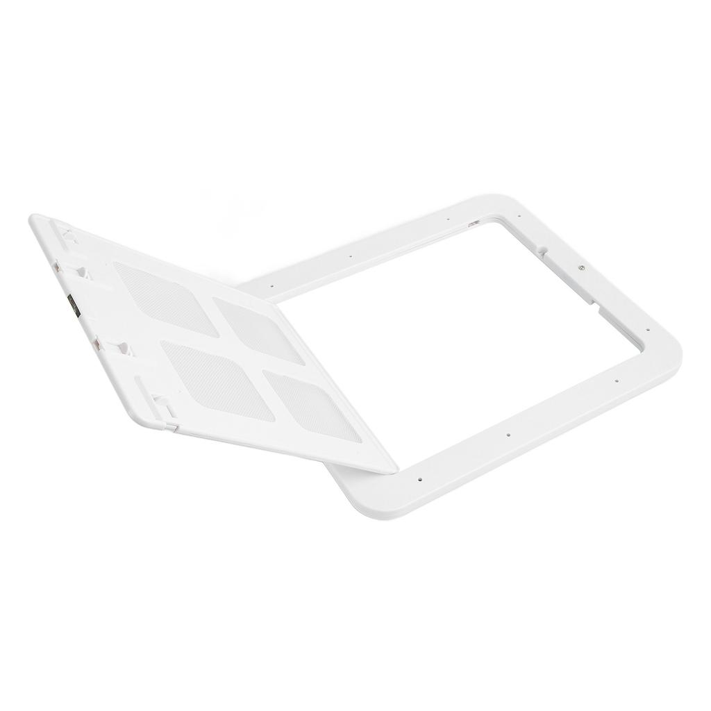 Haustier-Fliegengittertür Atmungsaktiv Geräuschlos Mückenschutz Gratfreier Kunststoff Katzenklappentür Weiß S