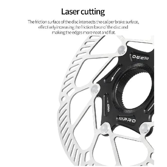 IIIPRO Bike Rotor Centerlock MTB Hydraulic Brake Disc Stainless Steel Durable Mountain Road Bike Brake Disk Rotors Cycling Part
