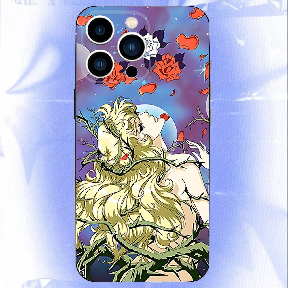 Rose of V-Versailles Lady Oscar For iPhone 12,16,13,14,15,17,11,Pro,Max,Plus,E,Air,Mini TPU Soft to Skin-friendly phone case