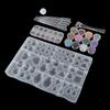 107Pcs Different Styles Epoxy Resin Silicone Tools  Handmade Pendant & Earring Jewelry Crafting