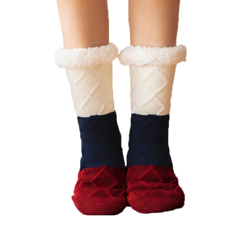 Cozy Lamb Wool Floor Socks: Thickened Carpet Socks for Children and Adults, Perfect for Home, Sleep, Postpartum, and Snow Days.