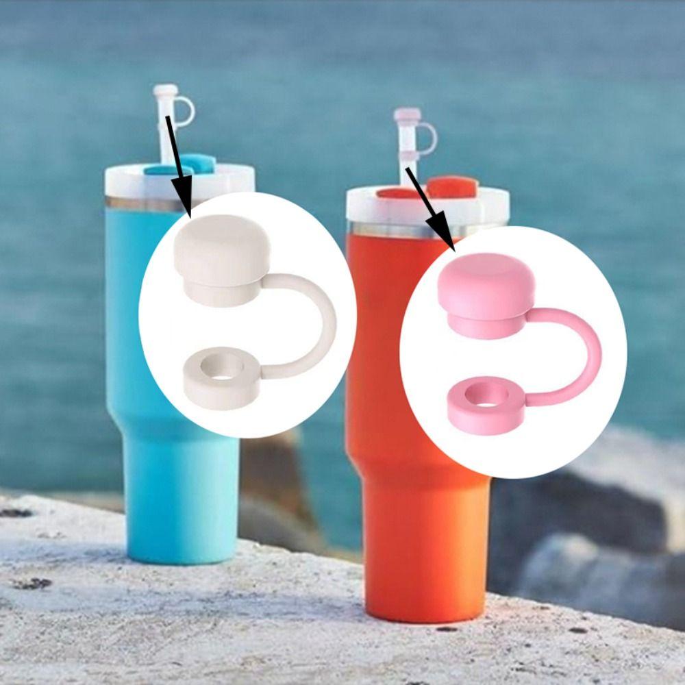 

6Pcs Dust-Proof Straw Cover 10mm Straw Tips Simple Style Drinking Straw Caps Party хаки