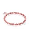 [TOUS] Silver Icon Color Rhodonite Bracelet 212531530