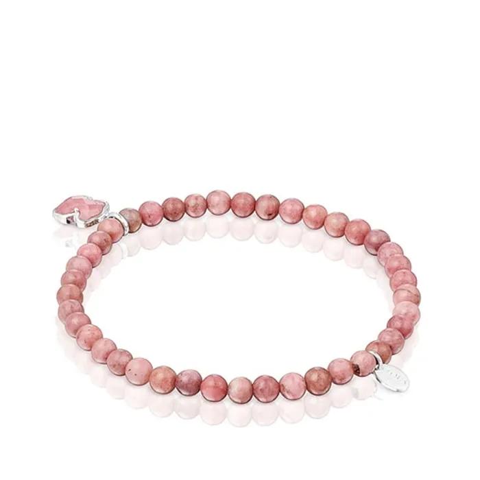 [TOUS] Silver Icon Color Rhodonite Bracelet 212531530