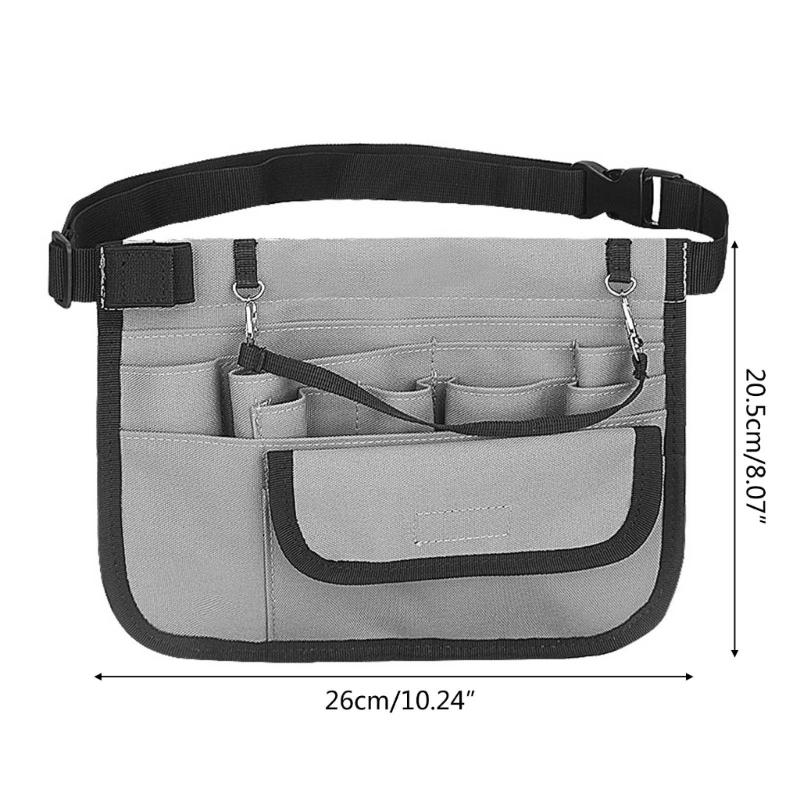 Kapsa na opasek na nářadí Pracovní zástěra Více kapes Oboustranná Oxfordská tkanina Odolná konstrukce Nastavitelný opasek pro přizpůsobení