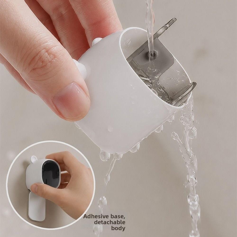 Dustproof Toothbrush Holder Flip-top Toothbrush Storage Box Electric Toothbrush Storage Rack