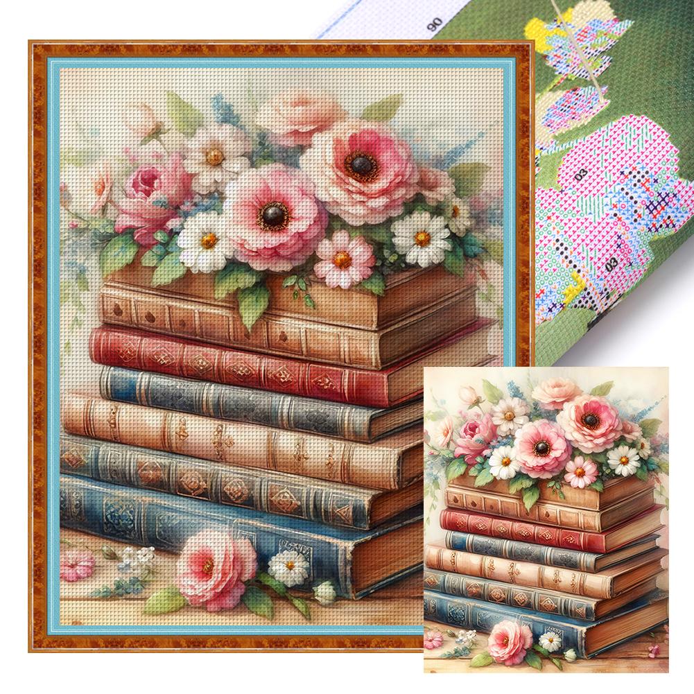 

Набор для вышивки крестом «Полная вышивка» из эко-хлопка 16CT Printed Book 40x50см AU