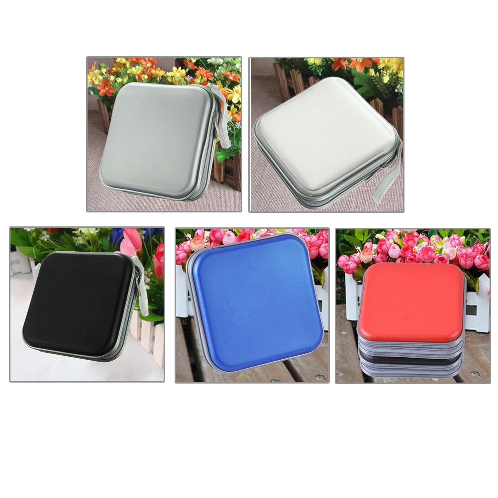 80/40Pcs Large Capacity Disc CD DVD VCD Wallet Storage Organizer Case Holder Album Box Cases with Zipper Bags CD Box Accessories