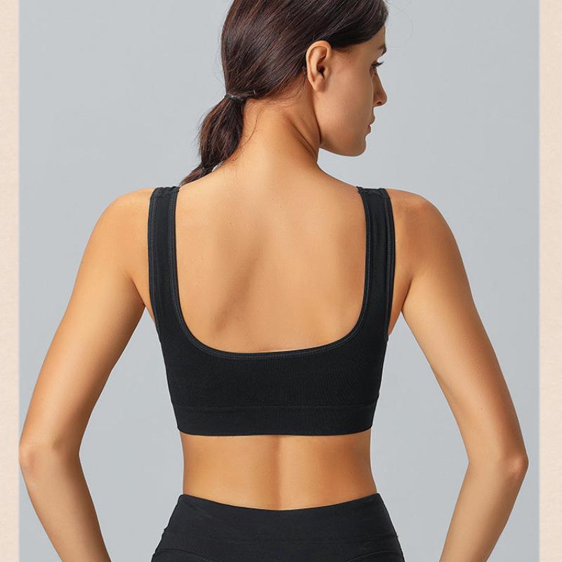 Sports Bra for Women Gathered Without Steel Ring Plus Sport Bra Traceless Elasticity Breathable Shockproof Underwear Bra for Yoga Running Vest Fitness