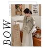 Korean Casual Workwear Vest & Skirt Set - Women's Spring/Autumn 2025 Three-Piece Outfit with Round Neck Long Sleeve Top.