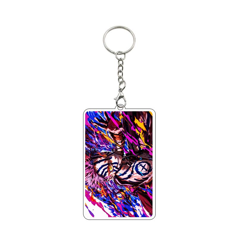 Anime Nezuko Agatsuma Zenitsu Kanroji Mitsuri Cartoon Cool Acrylic Keychain Accessories Figure Pendant Charm Decor Gifts Toys