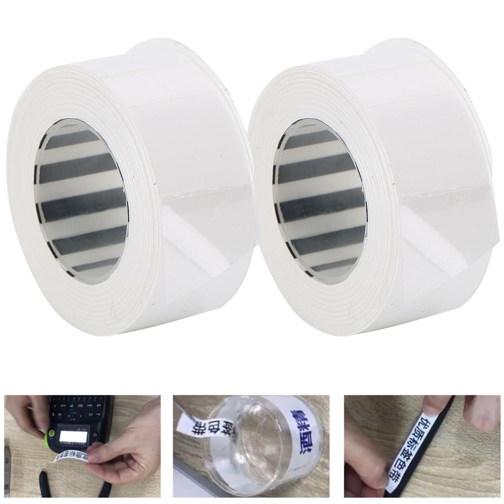 2Pcs Print Label Tape Cute Ribbon Thermal Paper for KINGJIM/TEPRA LR5C Labeler(EQT15W)