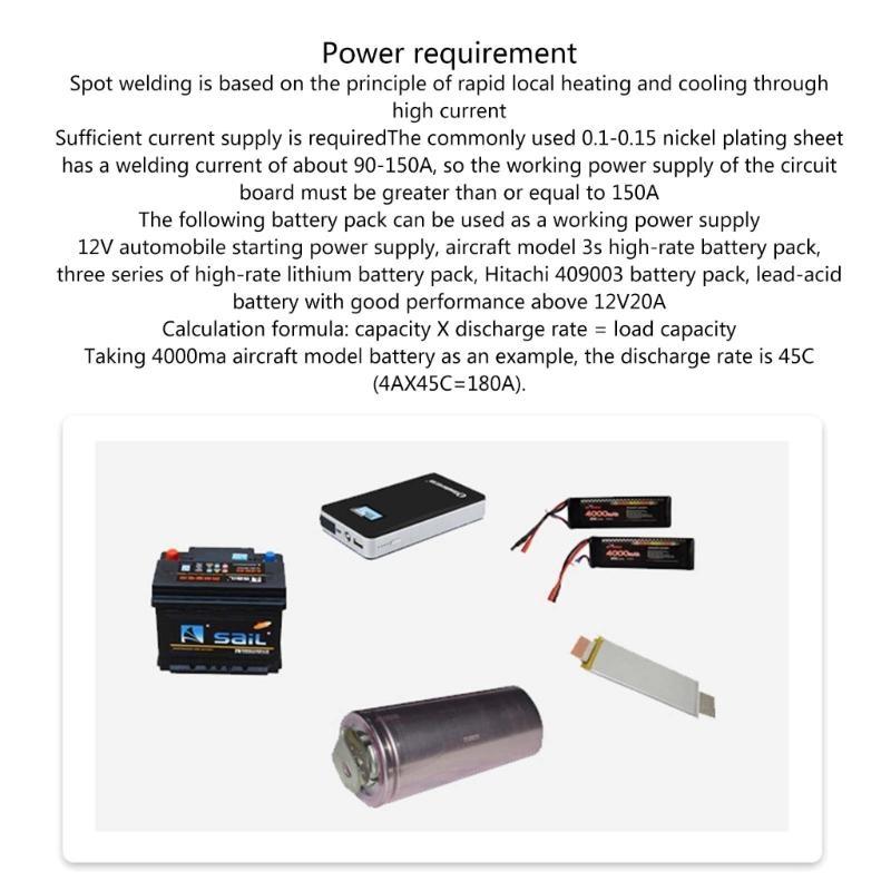 

DIY Spot Welder Portable 12V Battery Storage Spots Welding Machine Welder China Mainland