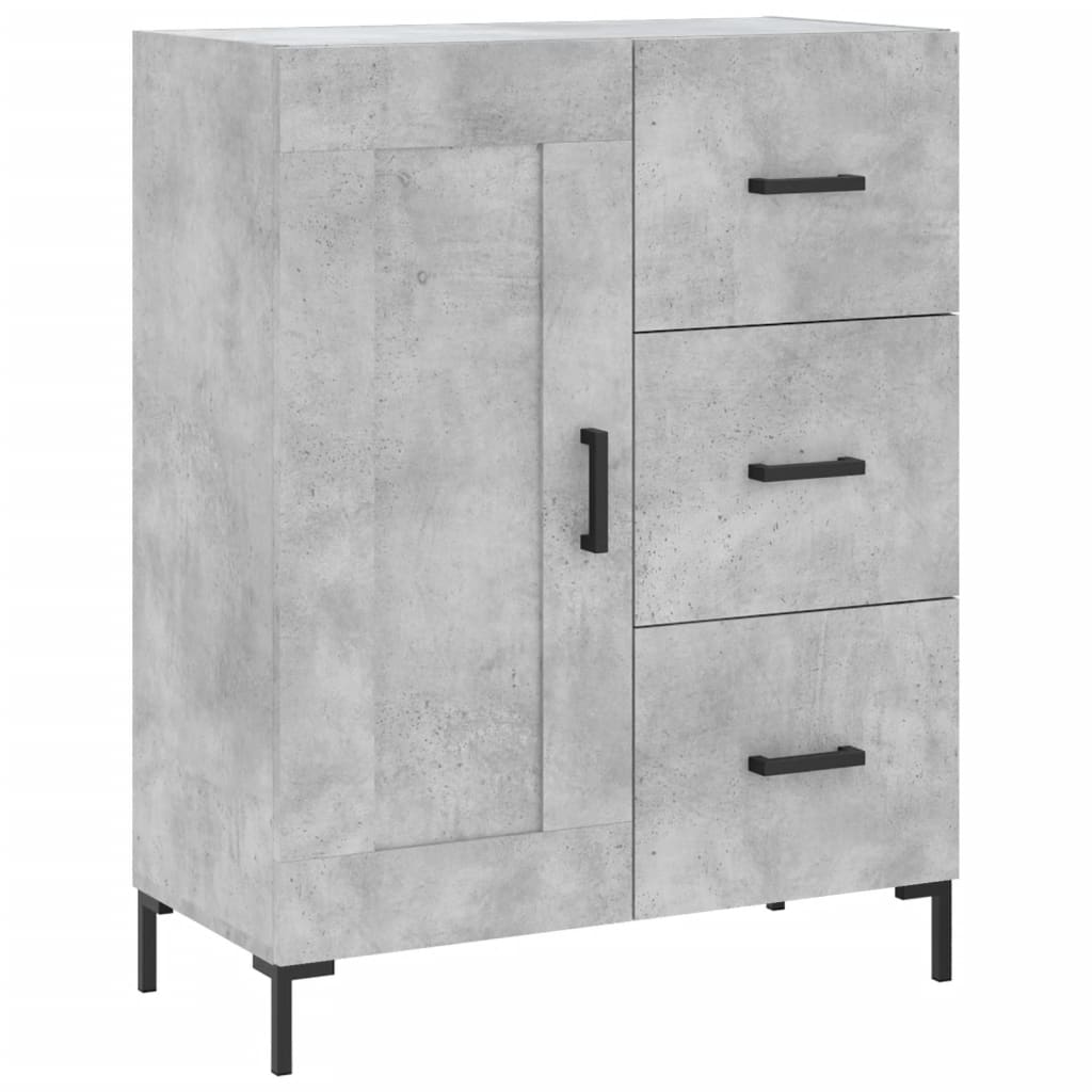 Sideboard Concrete Grey 69.5 x 34 x 90 cm Particleboard