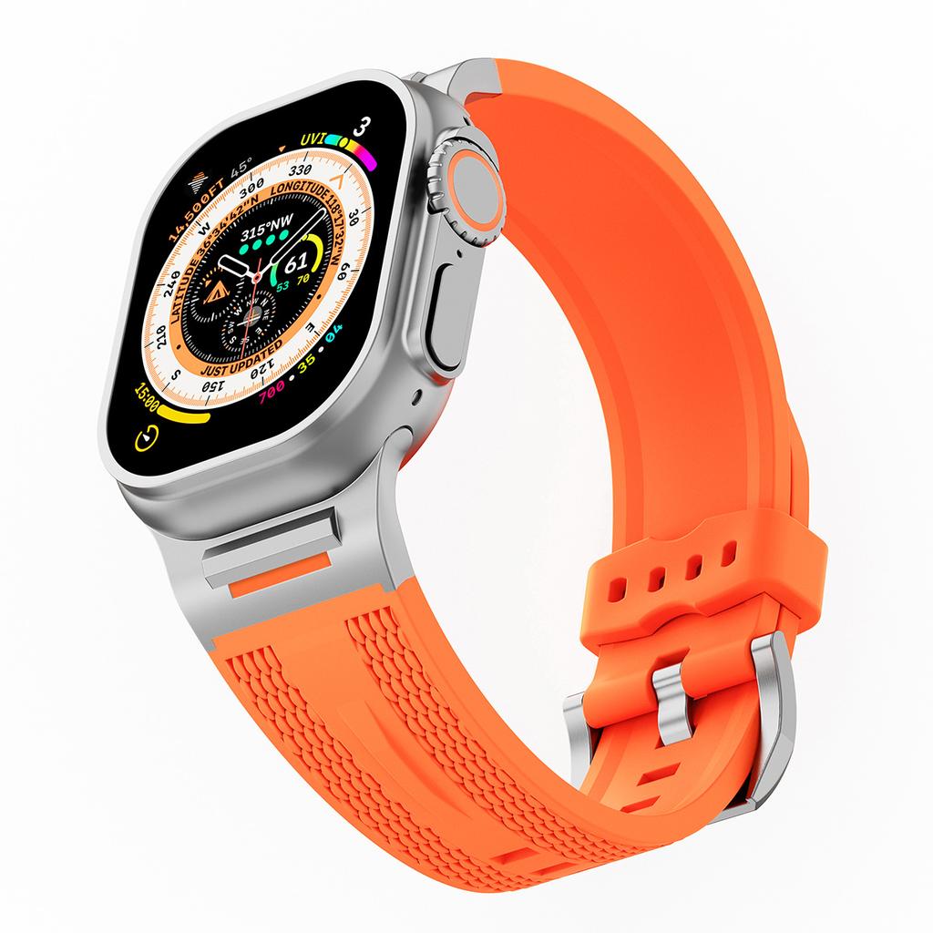 Silicone Strap for Apple Watch Band Ultra 3/2 49mm 46 42 45mm 44mm Sport Band for Iwatch Series11 10 9 8 7 6 SE 5 4 3 Bracelet