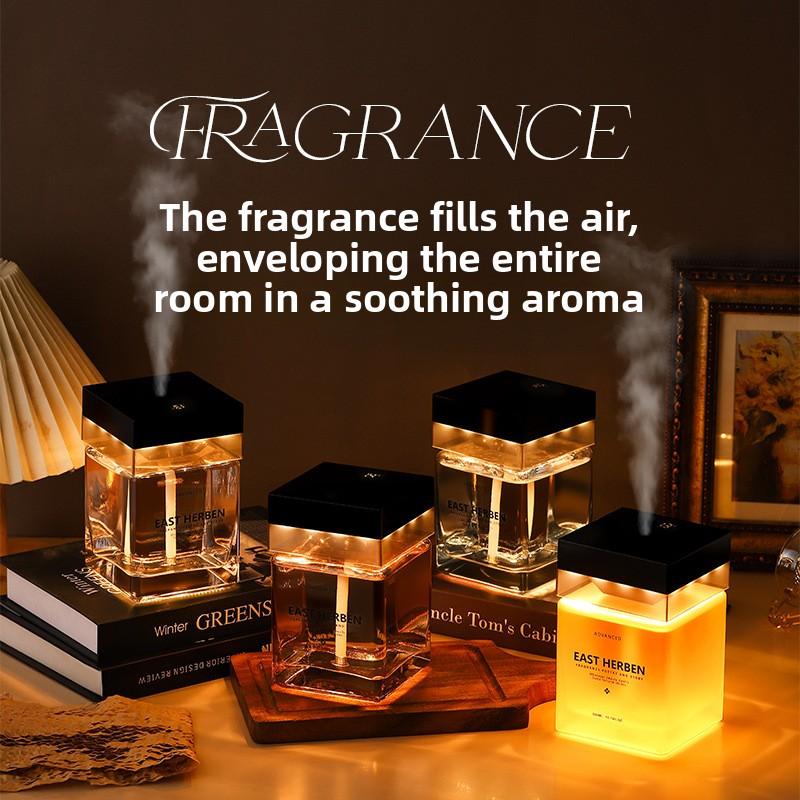 Non-flame Aroma Diffuser - Large Capacity, Long-lasting, Automatic Spray, Ambient Light, Essential Oil for Indoor Use