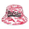 Poland Free Custom Name Logo Print Photo Pol Fisherman Hat Nation Flag Pl Republic Polska Polish Country College Bucket Cap