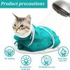 Cat Bathing Bag Adjustable Anti-bite Anti-Scratch Shower Restraint Bag Breathable Mesh Grooming Bag for Bathing Nail Trimming Medicine Taking