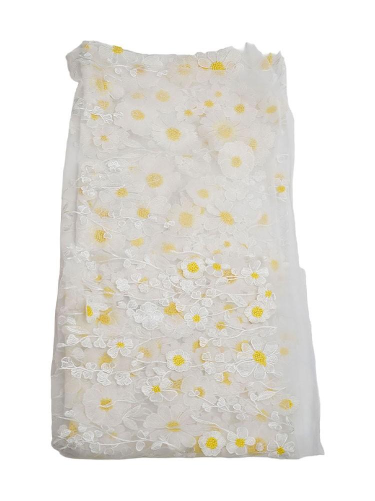 

Вышитое кружево Ткань Сетка Газ Вышитая ткань для одежды style C