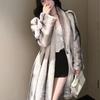Women's Slimming Long Mink Fur Coat - Whole Velvet Warm Cross Mink