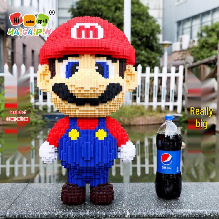 Colorful Mario Medium Grain Decompression Building Blocks - Adult Educational Gift Box
