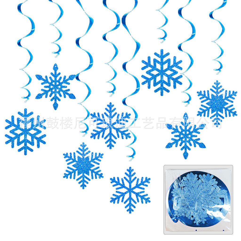 Snowflake Hanging Ornament for Christmas Tree Winter Home Decor