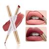 Matita Labbra e Rossetto 2-in-1 a Doppia Punta Altamente Pigmentato Impermeabile Rossetto che Non Macchia Matita Labbra a Lunga Durata Regali per San Valentino
