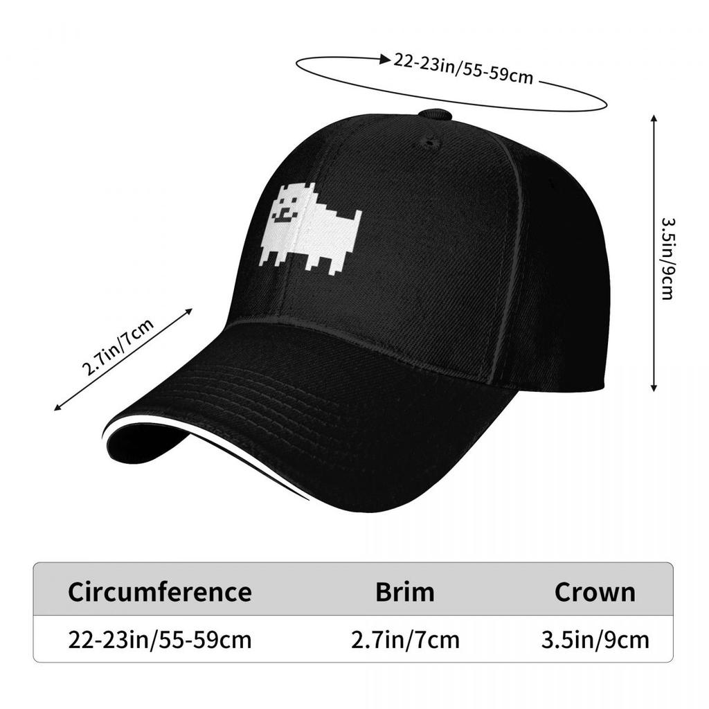 Unisex Baseballkappen Undertale Nerviger Hund Outdoor Streetwear Sommer Sport Baseballkappen Kappe Casquette Mehrfarbige Hüte