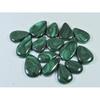 15Pcs Natural Green Malachite Pear Cabochon Loose Gemstone 284Cts. Lot C-468